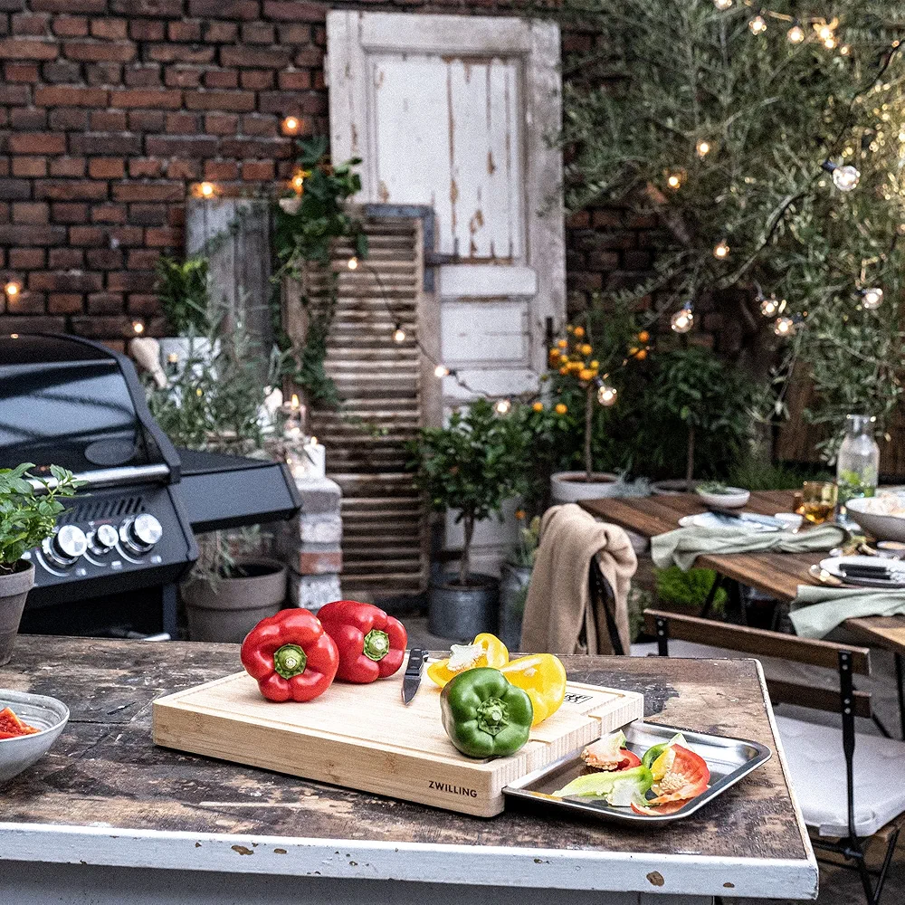 تخته گوشت زولینگ BBQ+ با سینی استیل