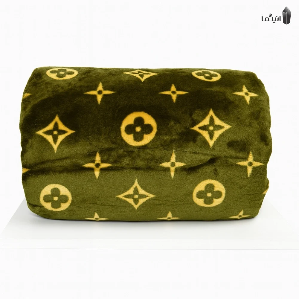 پتو مسافرتی دو رو طرح برند شرکت sky دو نفره