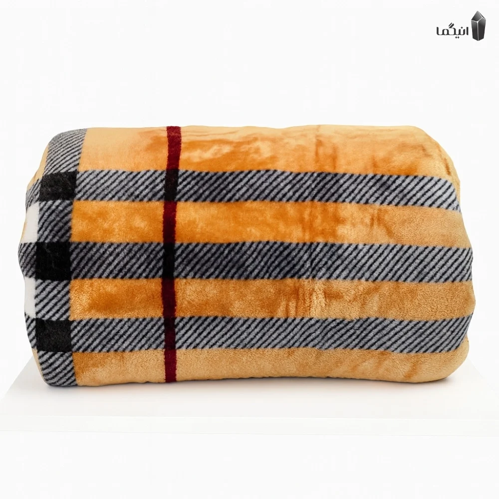 پتو مسافرتی دو رو طرح برند شرکت sky دو نفره