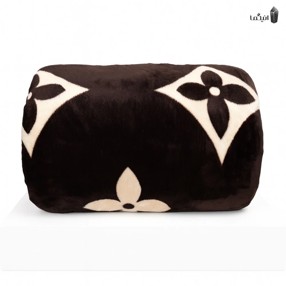 پتو مسافرتی دو رو طرح برند شرکت sky دو نفره