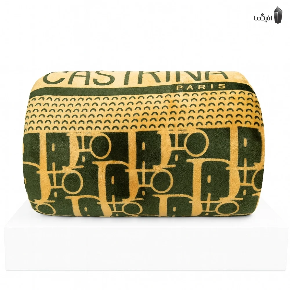 پتو مسافرتی دو رو طرح برند شرکت sky دو نفره