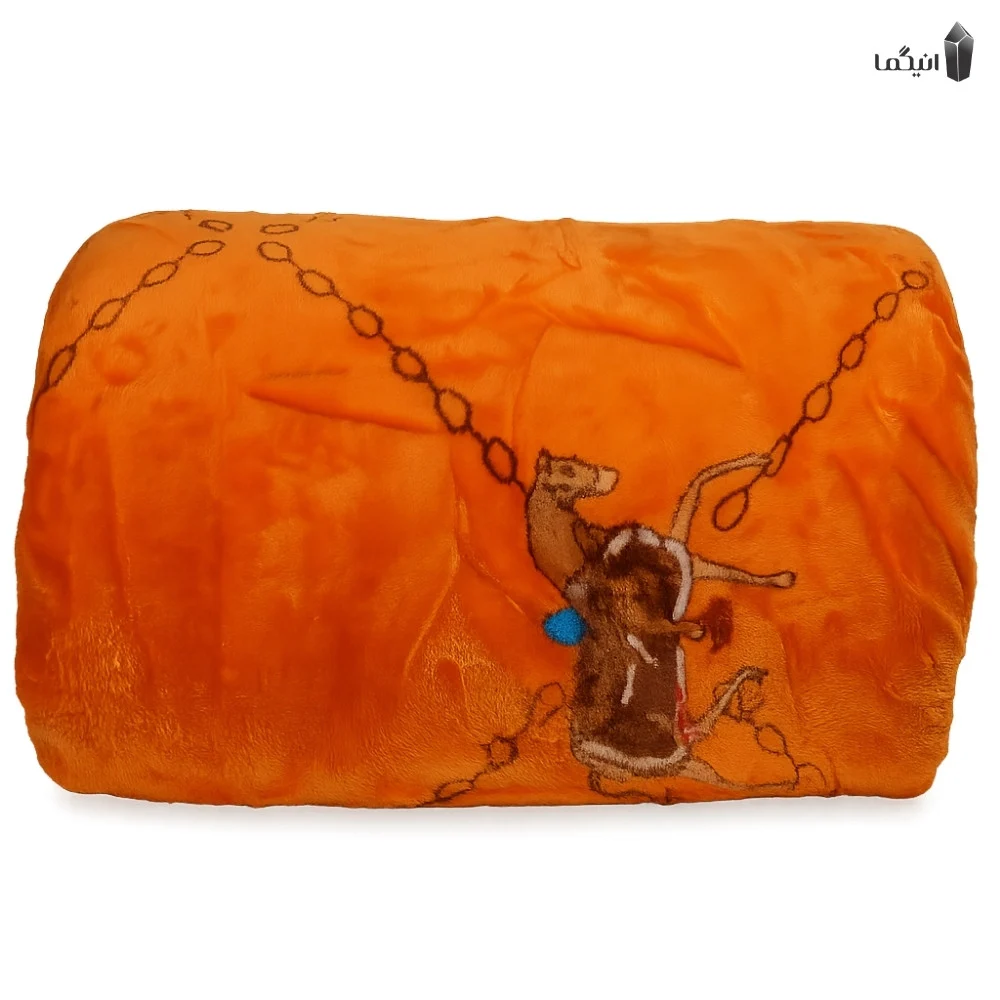 پتو مسافرتی دو رو طرح برند شرکت sky دو نفره