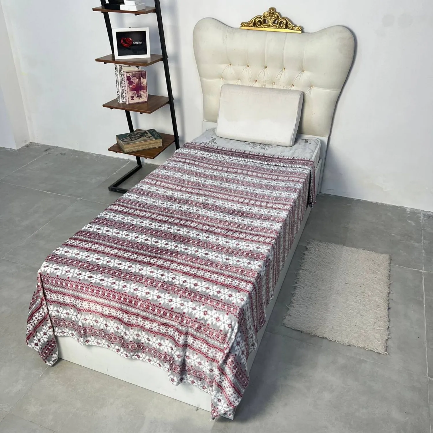 پتو مسافرتی طرح کریسمس 1نفره